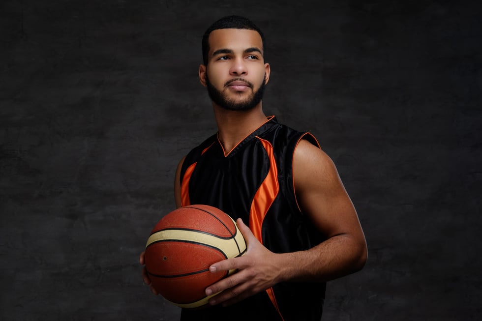 Basketball Player in Sports Wear